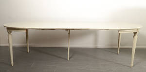 Matbord med tre iläggsskivor, gustaviansk stil 4