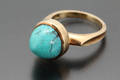 Vintage ring 14 kt. guld med turkis