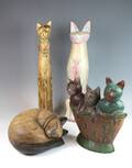 Konvolut Katzenfiguren 4  Diese Ware steht erneut zur Auktion unter der Warennummer 4630851
