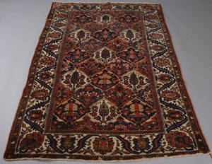 Persisk Bakhtiari tæppe, 196x143 cm.