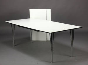 Spisebord, hvidt laminat