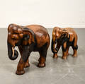 Elefanter, trä 2
