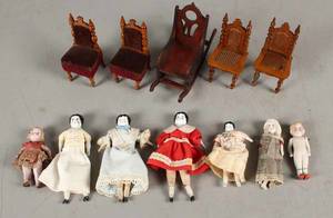 Små porcelænsdukke chinaminiaturer 12