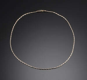 Halskæde af 14 kt hvidguld 