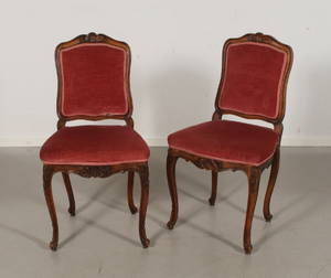 Stolar, valnöt, Louis XV, Frankrike 1700-tal 2