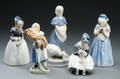 Royal Copenhagen. Samling figurer af porcelæn 5 