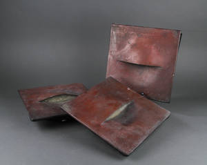 Fagerhult. Tre udendørslamper, kobber 3