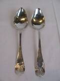 2 SILVERSKEDAR, JN PALM, VISBY 1865, 50 G