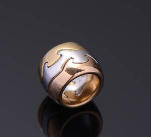 Georg Jensen. Fusion vedhæng, 18 kt. tre farvet guld