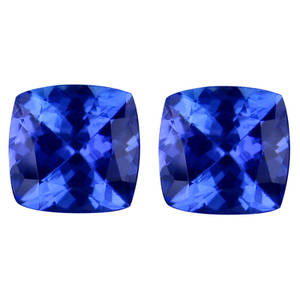 Uindfattede tanzanitter. Ca. 2.08 ct