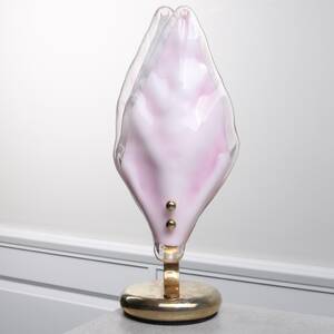 BORDSLAMPA, mässing och glas, 2000-tal