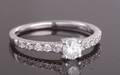 Ring in 18kt set with brilliant cut diamonds 0.52ct  This lot has been put up for resale under the new lot no. 5413540