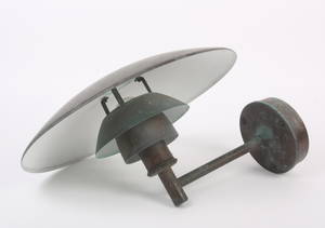 Poul Henningsen. PH 4,53 udendørslampe af kobber