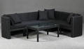 Havemøbler. Hjørnesofa med bord, sort polyrattan 5 Denne auktion er annulleret - se nu vare 1959544