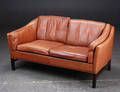Topers. sofa, læder, dansk møbelproducent