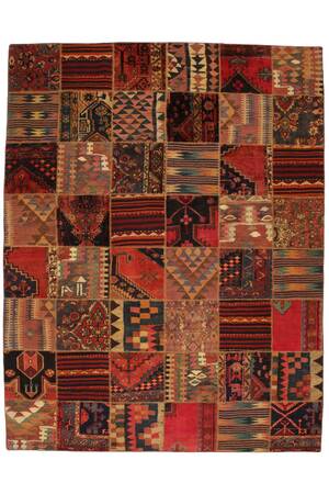 Patchwork tæppe, 312x240 cm.