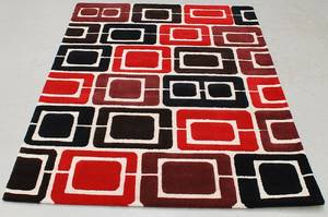 Håndtufted Designtæppe 200x150cm.