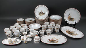 Mads Stage Jagtstel med fuglemotiver . 93