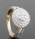 Diamond ring, gold approx. 0.39ct