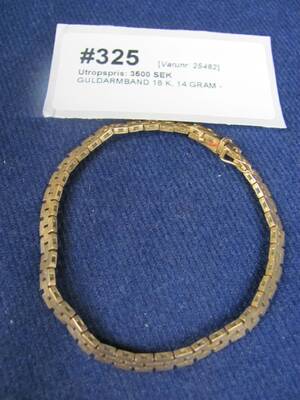 GULDARMBAND 18 K, 14 GRAM
