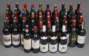 Vinsamling af primært Bordeaux rødvine 55.
