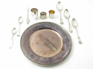 Parti silver, bl. a bricka