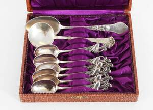 Silver 8 delar, bl.a. Norge