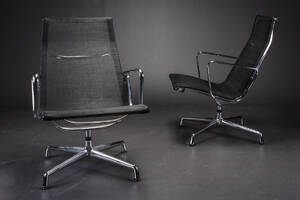 Charles Ray Eames. Par loungestole EA 116.2