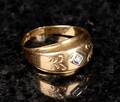 Ring 18K Guld med diamant 1900-tal