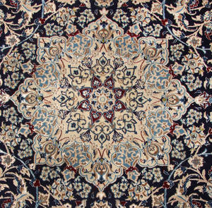 Persisk Nain med silke, 340 x 240 cm.