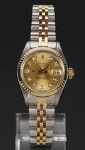 Rolex Oyster Perpetual Datejust Customized dame armbåndsur med diamanter