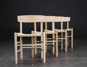 Børge Mogensen. Sæt på fire shakerstole, model J-39 4