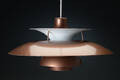 Poul Henningsen, kobberlakeret PH5 pendel metal. 