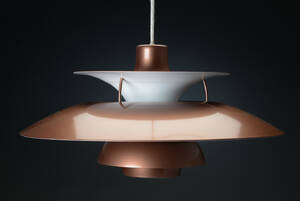Poul Henningsen, kobberlakeret PH5 pendel metal. 