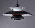 Poul Henningsen. PH5 pendel af senere mat sortlakeret metal