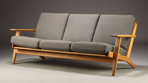 H. J. Wegner. Tre-pers. sofa, Ge-2903 