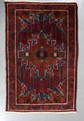 Orientalsk tæppe, 142 x 90 cm.