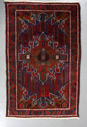 Orientalsk tæppe, 142 x 90 cm.