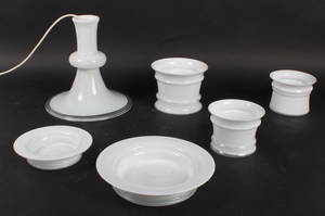 Holmegaard Royal Copenhagen. Etude pendel samt potteskjulere mm. 6