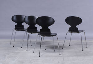 Arne Jacobsen. Myren. Stabelstole 4 Denne vare er sat til omsalg under nyt varenummer 4022925