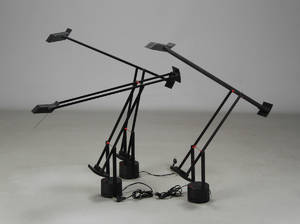 Richard Sapper. Tre Tizio bordlamper 3