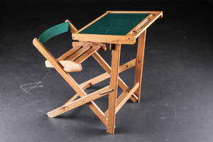 Barnesæt med stol og bord, lakeret bøg