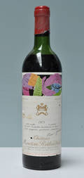 1 fl. Chateau Mouton Rothschild. årgang 1975