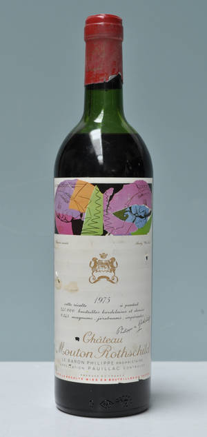 1 fl. Chateau Mouton Rothschild. årgang 1975