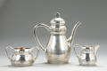 Skønvirke kaffeservice af sølv. 3