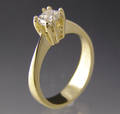 Solitaire ring ca. 0.53 ct.