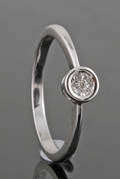 Diamond ring, 14kt with eight cut diamond approx.0.04 ct 