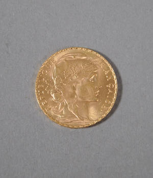 Frankrig, 20 franc, guld 1913.