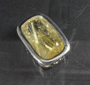 Anhänger in Silber mit Rutilquarz