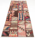 Persisk patchwork kelim, 249x86 cm.